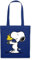 Spreadshirt Peanuts Snoopy Und Woodstock Stoffbeutel, One size, Royalblau
