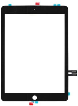 Sintech© Premium Parabrezza + Touchscreen, montati, per iPad 6, Colore:Nero