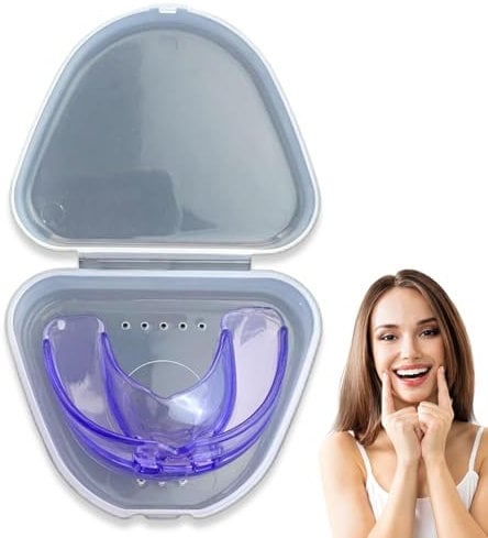 Blogiiup Mundschutz für die Mahlen von Zähnen nachts, Mundschutz, Silikon -Mundschutz beim Mahlen von Zähnen nachts, Zähne glättert mit Reisetulen für Kinder, Mundschutz beim Ballen mit Zähnen