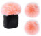 YOUSHARES DJI Mini Mic Wind Muff - 2 Packs Mic Windshield for DJI Mic Mini Wireless Lavalier Microphone to Reduce Wind Noise(Pink)