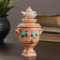 AEVVV Handmade Samovar Figurine Home Office Decor Vintage Gypsum Statue Russian Tea Kettle Miniature Collectible Traditional Art Multicolored