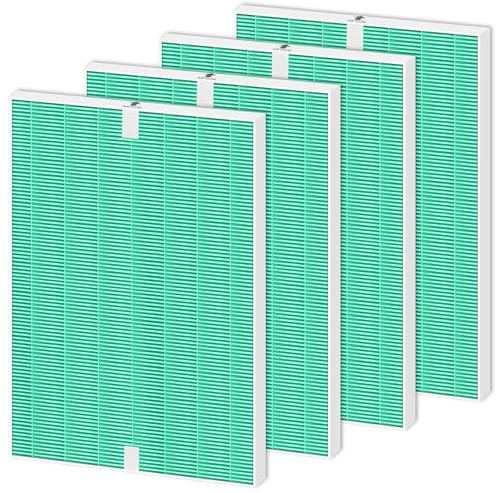 4 Pack 116130 HEPA Toxin Absorber Replacement Filter H for Winix 5500-2 Am80 Plasmawave Air Purifier True HEPA Filter,Green