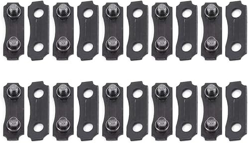 10 Sets schwarz 3/8 Zoll Kettenglied-Reparatur voreingestellte Gurte Kettensägen-Kettenverbindungsglieder Reparatursatz Sägekette 3/8 LP Link Reparatur voreingestellt