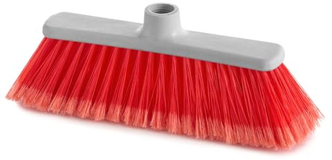 MAYA Scopa AMAPOLA. Spazzata Delicata ed Efficiente per Interni. Design Leggero e Resistente. (Rosso)