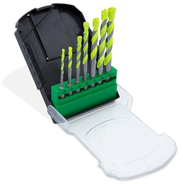 Hammersmith DrillBit Pro Bohraufsatz Set 7tlg. - Hammersmith DrillBit Pro Bohraufsatz Set 7-tlg. – Für Beton, Keramik, Metall, Holz & mehr – Titan/Wolfram – Hitzebeständig – Zubehör für DrillBit Pro