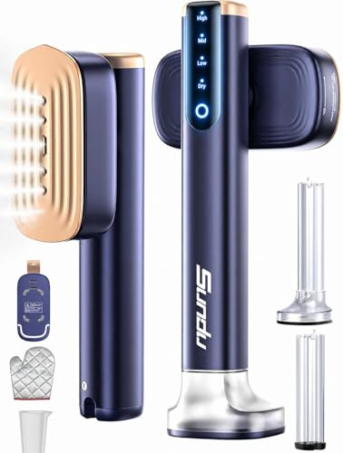 Sundu Clothes Steamer, 1200W Handheld Garment Steamer for Clothes, 280ml Water Tank Portable Travel Steamer with Ironing Gloves, 15s Fast Heat-up, 4 Modes, LED Display, 2.4m Cord