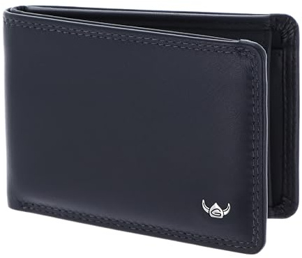 Golden Head Leder Geldbörse Polo RFID Protect Minischeintasche 1193 Marineblau dunkelblau