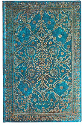 Paperblanks 18 Monate Softcover Flexi Diaries 2022-2023 Azurblau | Vertikal | Maxi (135 × 210 mm)
