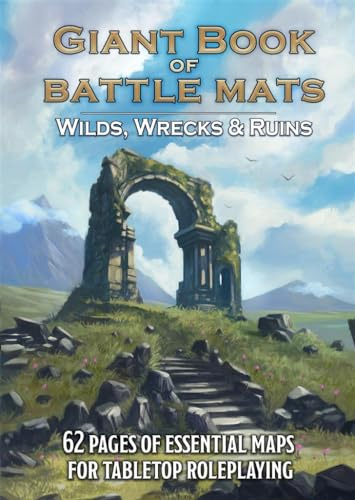 Loke BattlematsGiant Book of Battle Mats Wilds, Wrecks & Ruins