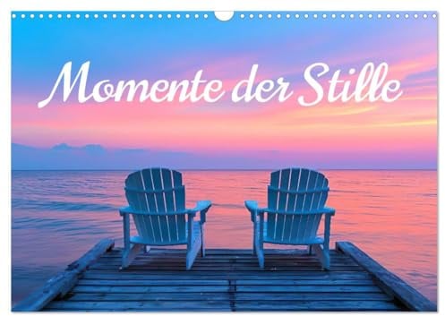 Momente der Stille (Wandkalender 2026 DIN A3 quer), CALVENDO Monatskalender: Zwölf Monate, zwei Stühle, unendliche Gelassenheit. (CALVENDO Natur)