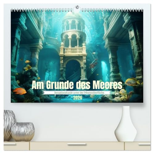 Am Grunde des Meeres (hochwertiger Premium Wandkalender 2026 DIN A2 quer), Kunstdruck in Hochglanz: Sensationen unter der Meeresoberfläche (CALVENDO Wissenschaft)