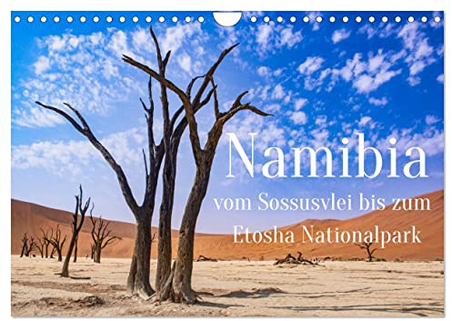 Namibia - Vom Sossusvlei bis zum Etosha Nationalpark (Wandkalender 2026 DIN A4 quer), CALVENDO Monatskalender: Verliere dein Herz an dieses faszinierende Land im Süden von Afrika. (CALVENDO Orte)
