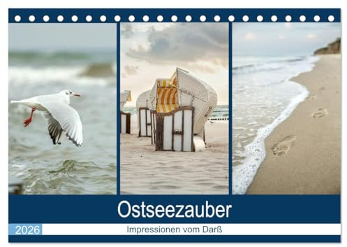 Ostseezauber (Tischkalender 2026 DIN A5 quer), CALVENDO Monatskalender: Eine zauberhafte Bilderreise von der Ostsee/Darß. (CALVENDO Natur)