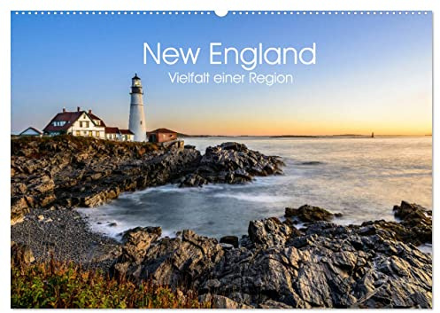 New England - Vielfalt einer Region (Wandkalender 2026 DIN A2 quer), CALVENDO Monatskalender: Eine Reise durch Neuengland (CALVENDO Orte)