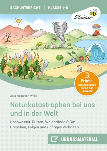Naturkatastrophen bei uns und in der Welt: Hochwasser, Dürren, Waldbrände & Co: Ursachen, Folgen und richtiges Verhalten (4. bis 6. Klasse)