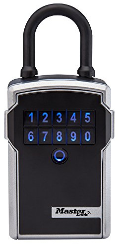 Master Lock Box, Coffre-fort électronique portable à clé avec plateforme logicielle à usage personnel, 3-1/4 po de large, 5440D