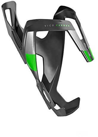Elite Vico Porte-bidon en Carbone Noir/Vert Mat