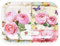 Lashuma Kleines Getränketablett aus Melamin, Hochwertiges Desserttablett 31x23 cm, Tablett Muster: England Rosen
