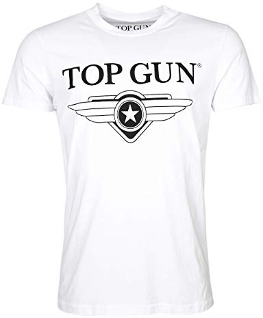 Top Gun Herren T-Shirt Cloudy Tg20191006 White,XL