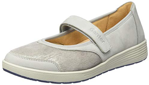 Ganter Damen Sensitiv Klara-k Geschlossene Ballerinas, Light Grey, 38.5 EU X-Weit