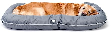 Ferplast Hundekissen Hundesofa Hundebette für Große Hunde Hundekorb Abnehmbarer Bezug Orthopädisches Hundebett Hundematratze Waschbar Hundematte Wasserdicht 110 x 70 x h 8 cm. Grau
