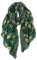 DAMILY Écharpe Légère Pour Femme Mode Motif Floral Wrap Châle Confortable Étole de Foulard en Coton (Vert)