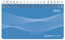 Querkalender Mini PP-Einband blau 2021 - Tisch-Kalender - Büro-Planer 15,6x9 cm - 1 Woche 2 Seiten - Ringbindung - Alpha Edition: Tisch-Kalender - 1 Woche 2 Seiten