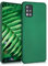 kwmobile Case kompatibel mit Samsung Galaxy A51 Hülle - Schutzhülle aus Silikon metallisch schimmernd - Handyhülle Metallic Dunkelgrün