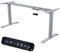 ALBATROS Lift S5S Silber, Premium höhenverstellbares Schreibtisch Tischgestell – Robust, leise und flexibel, perfekt für extra breite Tischplatten bis 200cm, stufenlos verstellbar, 2X Starke Motoren