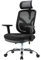Bürostuhl, Drehstuhl, Angel JOkasta, bequemer ergonomischer Bürostuhl, Stuhl mit Verstellbarer Lordosenstütze, Bürostuhl bis 110 kg, Kopfstütze, Armlehnen, Schaukelfunktion
