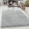 Carpetsale24 Teppich Wohnzimmer Shaggy Einfarbig Design 160 x 230 cm Silberfarbe - Hochflor Teppich Schlafzimmer Luxuriöse Kuschelig und Super Weich - Flauschiger Teppich Langflor 50 mm Florhöhe