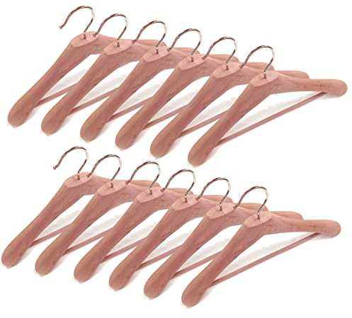 Cedar Elements 12er-Pack breite Kleiderbügel für Business-Anzüge