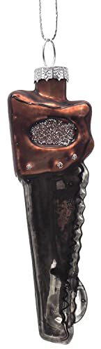 Christbaumschmuck Glas Werkzeug Weihnachten Deko Anhänger Weihnachtsbaumschmuck 10cm, Modell:Säge