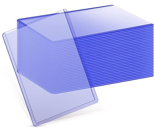 50 Stück 7,6 x 10,2 cm Toplader für Karten, harte Kartenhüllen für Spielkarten, Sportkarten, Kartenschutz, Hartplastik für Baseball-Kartenschutz