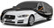 GUNHYI 7 Layers Saloon Car Cover Waterproof Breathable, Heavy Duty Outdoor Car Cover Sun Rain Dust Protection With Zip, Universal Fit For Jaguar XF/XJ, Audi A6/A8, Mercedes S Class etc. Black