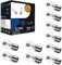 LIGHTWORLD24 10 Stück BA20d S2 35/35W 12V Motorrad Halogenscheinwerfer Superhelle Fernlicht Abblendlicht Roller Moped Motoroller Scooter Bilux Lampe Glühbirnen