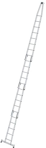 PROREGAL Sprossen-Glasreinigerleiter Satz mit nivello®-Traverse | 4-teilig | Leiter, Teleskopleiter, Trittleiter, Bockleiter, Sprossen-Doppelleiter