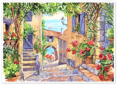 Rötliches Sonnenlicht Poster von Paul Simmons 40 x 30 cm Wandbilder Wanddeko