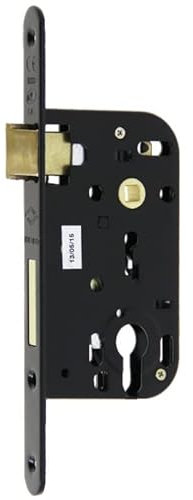 Serrure à larder Multibat à profil européen Axe 50mm finition nickelé à bout rond