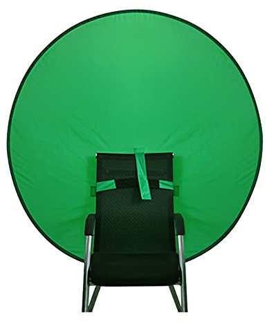 Green Screen Backdrop, Foldable Nylon Green Screen Camera Backdrop for Studio, Gaming, Video Motion Production (1.3m/4.3ft，only Screen,NO stand)