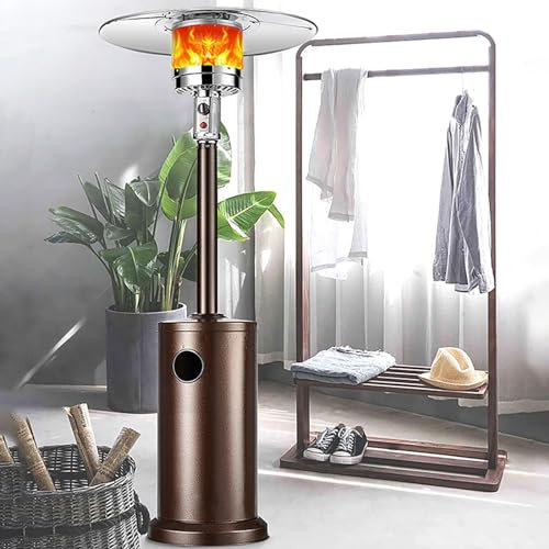 Propane Outdoor Heater Outdoor Heaters for Covered Patio Greenhouse Heater Outdoor Patio Heater with Wheels and Cover Auto Shut Off & Tip-Over Protection