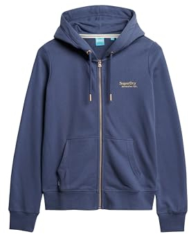 Superdry Damen Essential Logo Ziphood Ub Sweatshirt, Mariner Navy, 34