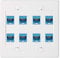 meiyan Ethernet Wall Plate 8 Port - Double Gang Cat6 RJ45 Jack Network Cable Faceplate Female to Female - Blue