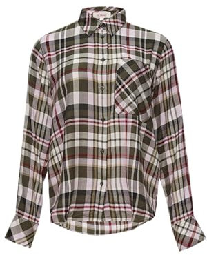 s.Oliver Karierte Hemdbluse aus Viskosemix