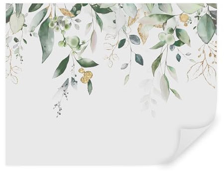 Tapeko Papier Peint Panoramique Fleurs 360x250 cm style 3D Fleurs Feuilles Branches Nature Papier Peint intissé pour Chambre Salon Décoration Murale u95506