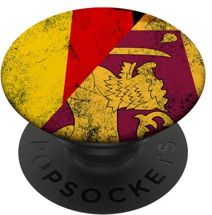 Deutschland & Sri Lanka Flaggen - Deutsch Sri Lanka PopSockets Klebender PopGrip