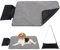 MEYAGOT Faltbare wasserdichte Haustier Decke,100 x 70cm Faltbare wasserdichte Hundedecke,wasserdichte Hundematte Für Outdoor Mit Tasche,Große Reisedecke Für Haustier Für Katzen,Hunde,Welpen(Schwarz)