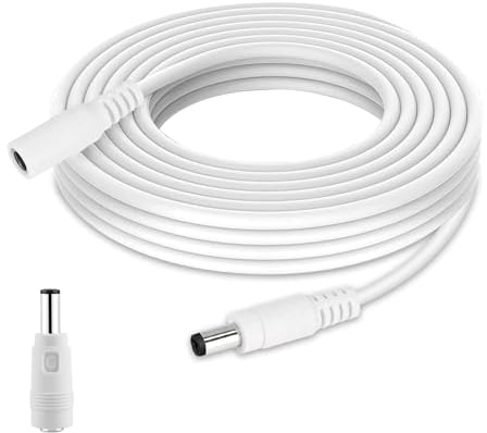 3M DC Verlängerungskabel für alle AVM Fritzbox Router/VDSL/DSL, Passend für Fritz Repeater: 3000AX,6000 Ersatz für Fritzbox Netzteil 311P0W047, 311P0W067, 311P0W115, 311P0W130, 311P0W134, 311P0W164