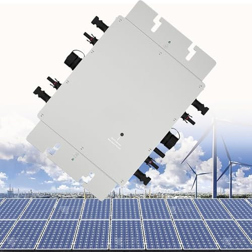 GTANND Micro-onduleur Solaire, Micro-onduleur Solaire, onduleur Miniature 1200 W, étanche IP65, contrôle WiFi, Reconnaissance Automatique 110-230 V, pour Panneau Solaire
