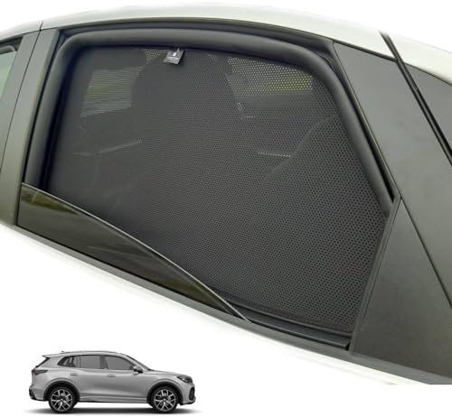 XTRM-CAR Sonnenschutz Blenden für Tiguan Allspace 2017-2024 ideal angepasst, UV-Schutz, Hitzereduktion (Komplettes Set)